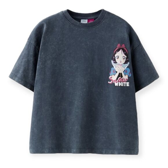 ZARA Kids | Anthracite Gray | SNOW WHITE © DISNEY T-SHIRT - Picture 2 of 5